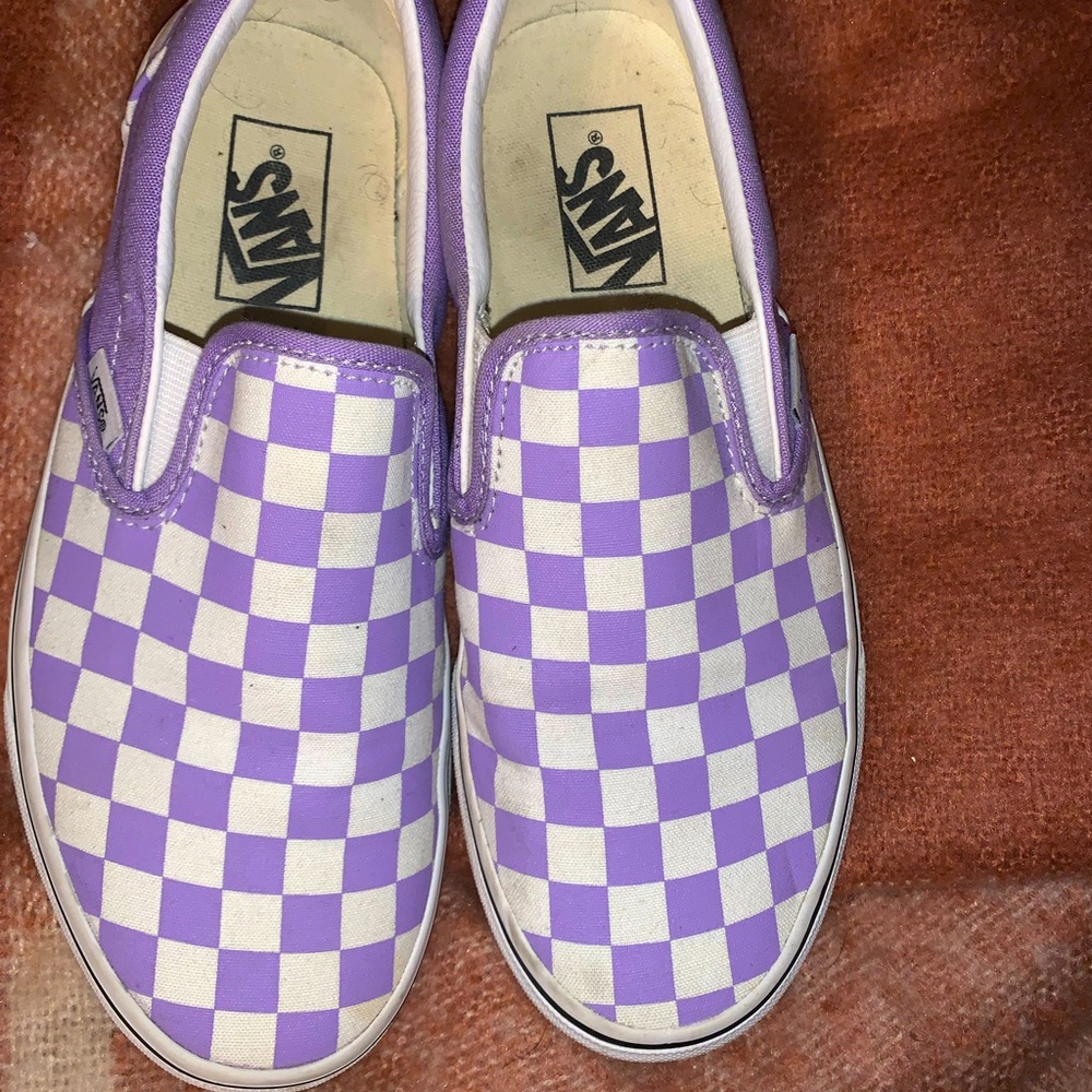 Purple Vans Sz. 6.5 men’s / 8 Women’s Gently Used 💕